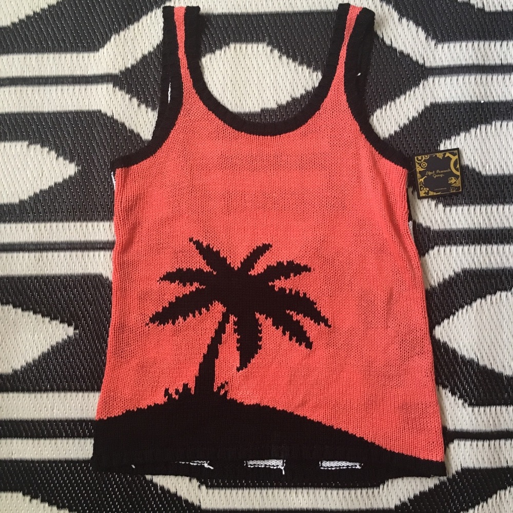 LRG Palm Knit Low Back Sweater Tank Top Small